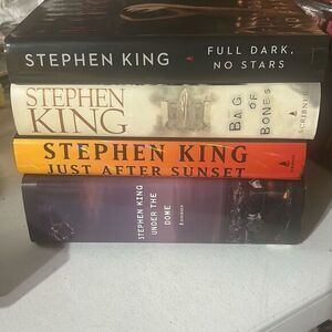Stephen king hardback book bundle bag of bones  under the dome  just after sunse